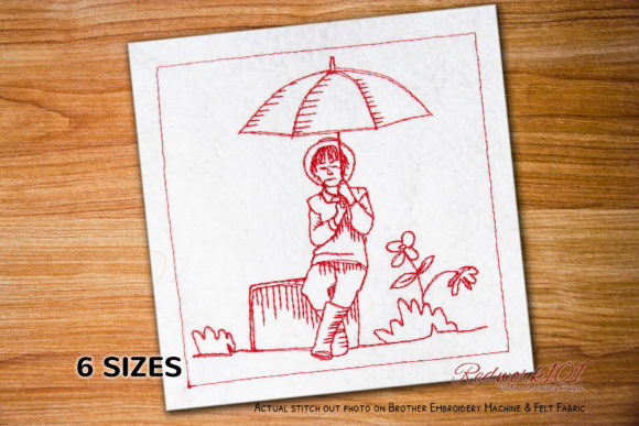 Boy with Umbrella Bluework – A Designer's Review for Gift Makers