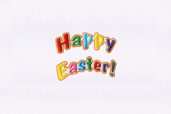 Colorful Happy Easter Embroidery Design Review for Craft Fair Sellers