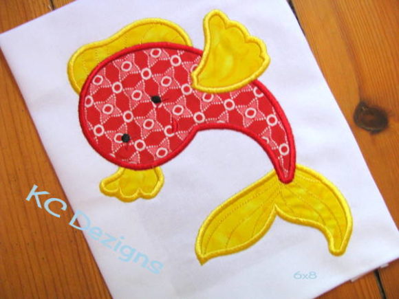 Cute Fish 02: A Playful Applique Embroidery Design for Craft Fair Success