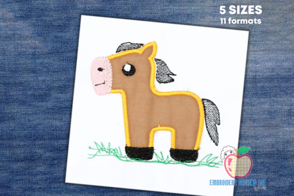 Cute Pony Horse Applique Review for Boutique Apparel