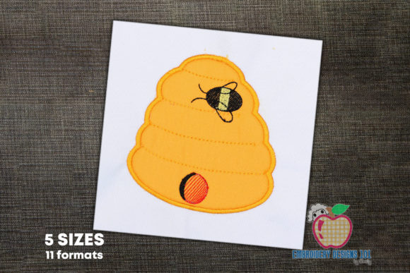 Honeybee with Bee Hive Applique Review for Apparel