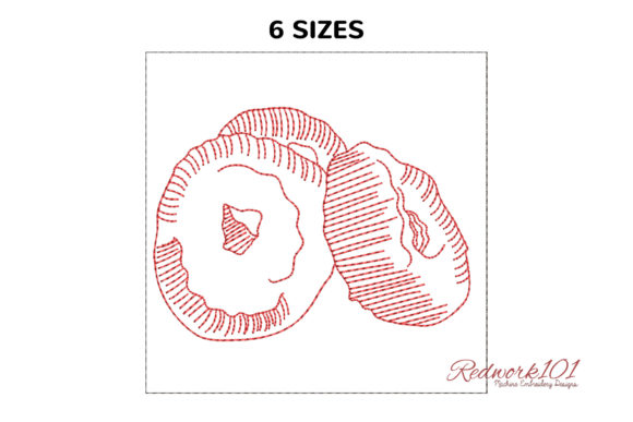 Sour Cream Doughnuts Redwork Design: Apparel Review
