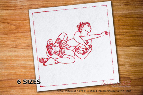 Women Wrestling Redwork: Seasonal Product Review
